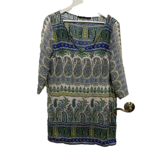 Zara Basic Paisley Beach Dress Size Large